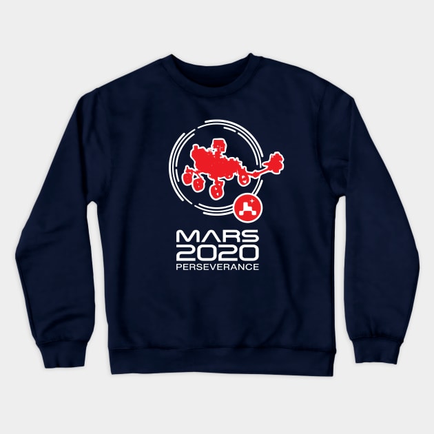 Mars 2020 Perseverance Crewneck Sweatshirt by Bear Tees